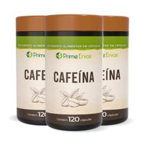 Kit 3x Cafeína 200mg 120 Cápsulas Prime Ervas