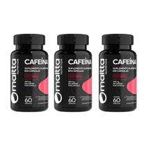 Kit 3x Cafeína 200mg 3x60 Cápsulas Maltta Sabor:Sem sabor