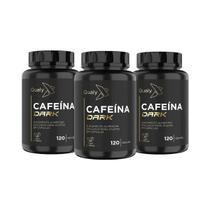 Kit 3x Cafeína Dark 400mg 120cáps Qualynutri