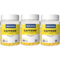 Kit 3X Caffeine 200mg - 120 Cápsulas - NewNutrition