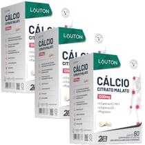 KIT 3X Cálcio Citrato Malato 60 comprimidos - Lauton