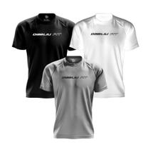Kit 3x Camisas Musculação Dry Fit Basic Collection Treino Dabliu Fit