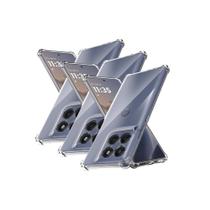 Kit 3x Capa TPU Para Moto Edge 60 Pro Case Anti Impacto