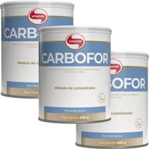 Kit 3X Carbofor - 400g Sem Sabor - Vitafor Kit 3X Carbofor - 400g Sem Sabor - Vitafor