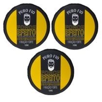 Kit 3x Cera Modeladora Masculina Puro Fio 120g Fixação Forte Pasta Modeladora