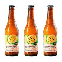 Kit 3X: Chá Capim Limão Frutas Amarelas Gaseificado Brazô