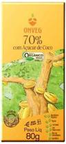Kit 3X: Chocolate 70% Cacau & Açúcar Coco Orgânico Onveg 80G