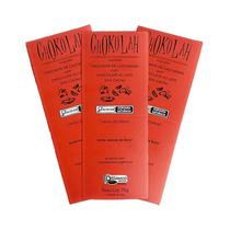 Kit 3X: Chocolate Ao Leite 55% Cacau Castanhas Orgânico