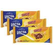 Kit 3X Chocolate Lacta Shot 90g