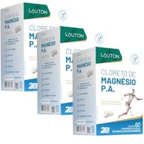 KIT 3X Cloreto de Magnésio P.A 60 comprimidos - Lauton KIT 3X Cloreto de Magnésio P.A 60 comprimidos - Lauton