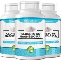 Kit 3x Cloreto de Magnesio PA Prime Ervas 120 cápsulas