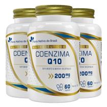 Kit 3x Coenzima Q10 200mg 60 Cápsulas Flora Nativa do Brasil Kit 3x Coenzima Q10 200mg 60 Cápsulas Flora Nativa do Brasil