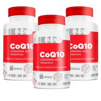 Kit 3x coenzima q10 60 cápsulas duom coq10 100mg por cápsula