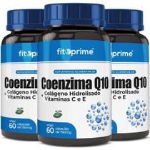 Kit 3x Coenzima Q10 Com Colágeno e Vitaminas 60 cápsulas FitoPrime
