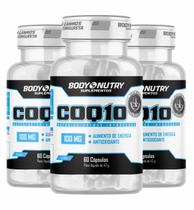 Kit 3x Coenzima Q10 Importada 100mg (ubiquinona) C/ 60 Cápsulas - Body Nutry