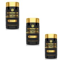 Kit 3x Coenzima Triptofano Premium 500mg 60 cps Floral Ervas
