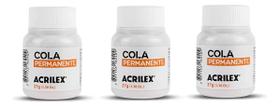 Kit 3x Cola Permanente 37g - Acrilex - 16240 Kit 3x Cola Permanente 37g - Acrilex - 16240