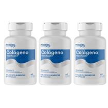Kit 3x Colágeno Hidrolisado e Vitamina C 60 Cápsulas Promel
