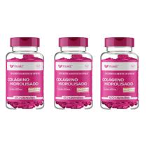 Kit 3x Colágeno Hidrolisado Verisol 420mg 3x120 cps Muwiz Sabor:Sem sabor