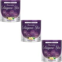 Kit 3X Colágeno Skin - 300g Abacaxi com Hortelã - Sanavita