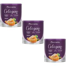 Kit 3X Colágeno Skin - 300g Tangerina - Sanavita Kit 3X Colágeno Skin - 300g Tangerina - Sanavita