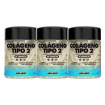 Kit 3x Colágeno Tipo 2 Body Nutry 60 Cápsulas Auxilia Nas Articulações e Flexiblidade do Joelho e Ombros