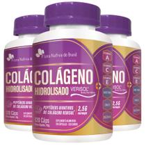 KIT 3X Colágeno Verisol com Vitaminas 120 cápsulas - Flora Nativa