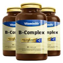KIT 3X Complexo B (B Complex) 90 Cápsulas - Vitaminlife