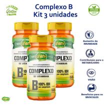 Kit 3x Complexo B Vegana 500 mg 3x60 comp Unilife
