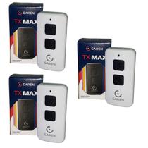 Kit 3x controle remoto transmissor tx max branco garen Kit 3x controle remoto transmissor tx max branco garen