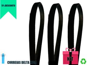 Kit 3x Correias Lavadora Electrolux LT12 Kit 3x Correias Lavadora Electrolux LT12