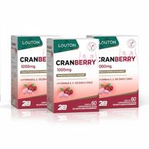 Kit 3x Cranberry 1000mg Lauton Vitamina E C Zinco Selênio Vegano Saúde Feminina Antioxidante Premium Proantocianidina Kit 3x Cranberry 1000mg Lauton Vitamina E C Zinco Selênio Vegano Saúde Feminina Antioxidante Premium Proantocianidina