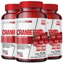 KIT 3X Cranberry 30 cápsulas - Clinicmais