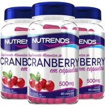 Kit 3X Cranberry 500Mg 60 Cápsulas - Nutrends
