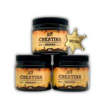 Kit 3x Creatina Monohidratada 100% Pura Old Billy 200g