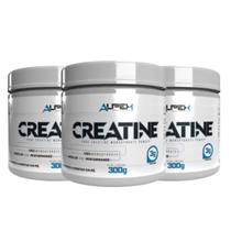 Kit 3x Creatina Monohidratada 300g Pura Alpex Nutrition