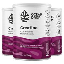 Kit 3X Creatina Monohidratada 520 Mg 180 Caps - Ocean Drop