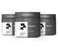 Kit 3x creatina titanium (300g) max titanium (3 potes)