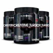 Kit 3x Creatine Turbo 300g Black Skull Monohidratada Kit 3x Creatine Turbo 300g Black Skull Monohidratada