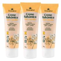 Kit 3x Creme Balsâmico Aloe Copaíba (Cúrcuma, Bryophyllium, Alternanthera) 50g - LiveAloe