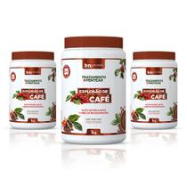 Kit 3x Creme de Tratamento e Pentear Explosão de Café 1Kg