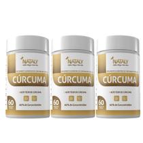 Kit 3x Cúrcu 95 Curcu 60 Capsulas de 500mg Nataly