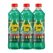 Kit 3x Desinfetantes Eucalipto Limpeza Pesada 500ml Pinho Sol