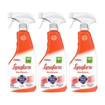 Kit 3x Desinfetantes Lysoform Bruto Original Aparelho Spray 500 Ml Kit 3x Desinfetantes Lysoform Bruto Original Aparelho Spray 500 Ml