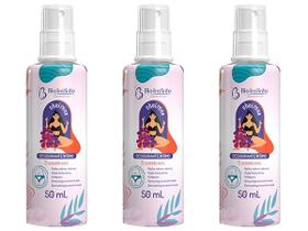 Kit 3x Desodorante Íntimo Colágeno Ácido Hialurônico Algodão Doce 50ml