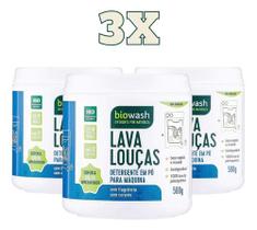 Kit 3x Detergente Máquina De Lavar Louça Biodegradável 500g