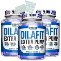 Kit 3x dilafit extra pump 120 cápsulas profit + porta cápsulas