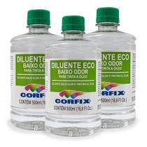 Kit 3x Diluente Eco Inodoro 500ml Corfix