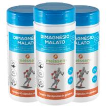 Kit 3x Dimagnesio Malato 60 Capsulas - Meissen Kit 3x Dimagnesio Malato 60 Capsulas - Meissen