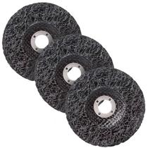 Kit 3x Disco Strip Remove Limpa Tinta Verniz Ferrugem 4.1/2